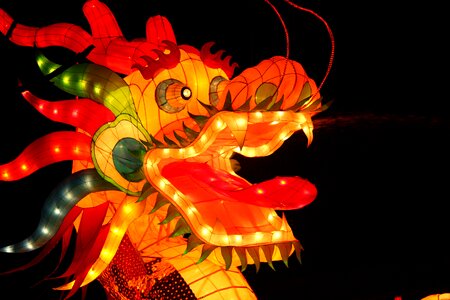 Dragon lantern festival traditional folk photo