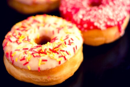 Iced Color Donuts photo