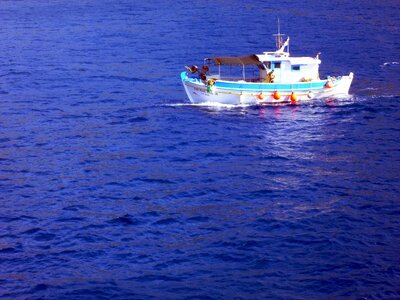 Waters blue fisherman