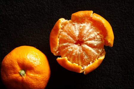 Peel satsuma black fruits