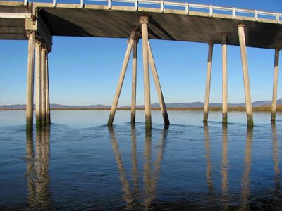 Bridge cross section crossing photo