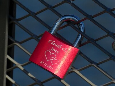 Love love castle love locks photo