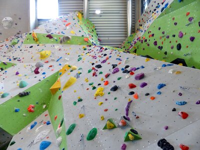 Climb climbing holds artificial climbing wall photo