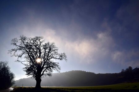 Atmosphere countryside dawn photo