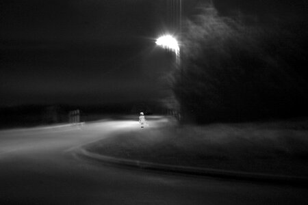 Only black night