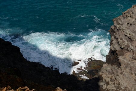 Coastline on the Kalalau trail, Kauai, Hawaii photo