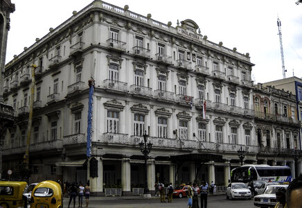 Neo-classical architecture building in Havana, Cuba photo