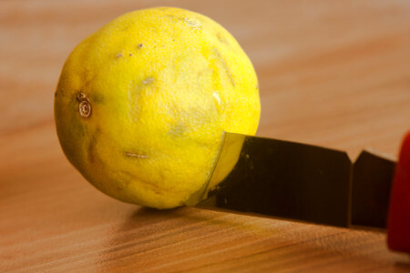 Lemon Cut Knife photo