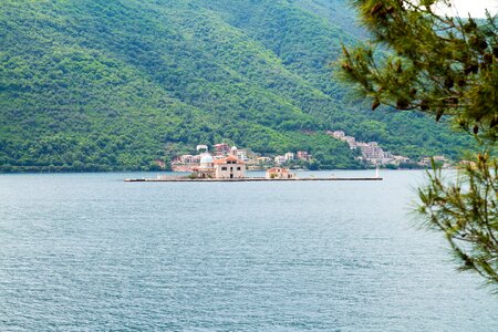 Gorgeous picturesque scene of Lake Skadar in Montenegro photo