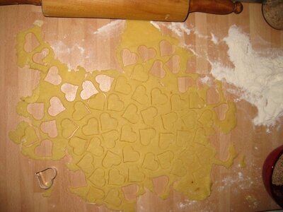 Heart dough cookie cutter photo
