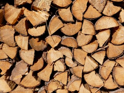 Fireplace firewood stack barbecue photo