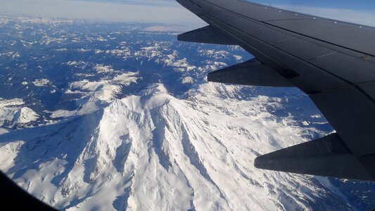 Mountain volcano snow