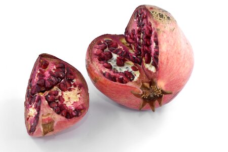 Cross Section delicious pomegranate photo