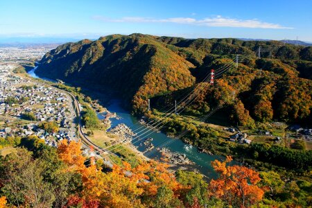 Hot springs town Hokkaido, Japan photo