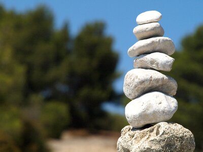 Zen the stones boulder photo
