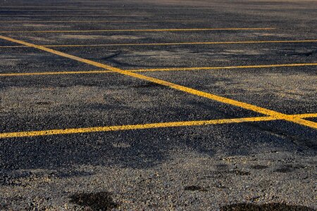 Asphalt parking parking lot photo