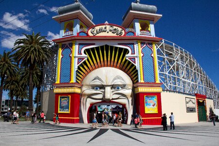 Entertainment fair entrance photo