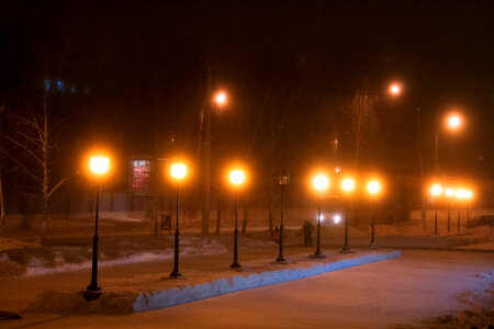 Winter night photo