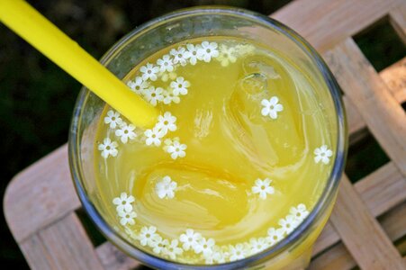 Drink juice glass