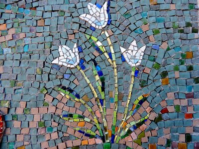 Flower Garden mosaic ornamental photo