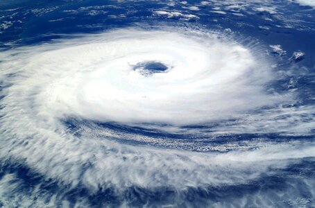 Tropical cyclone clouds typhoon photo