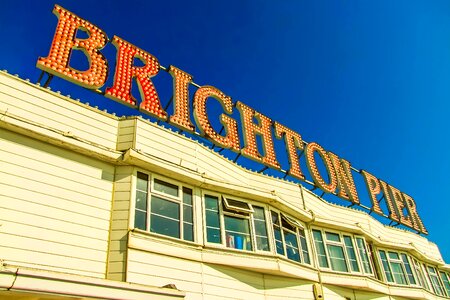 Brighton pier the inscription building