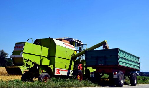 Agriculture blue sky machine photo