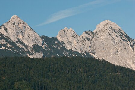 Arnspitze Group from Leutasch near Weidachsee photo