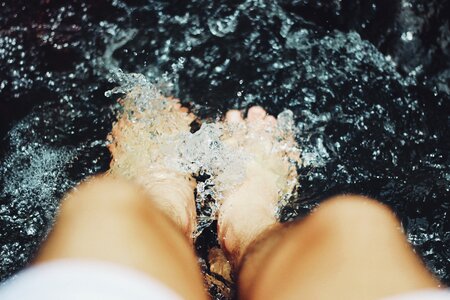 Feet in Water photo