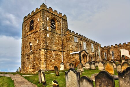 Brick building cemetery