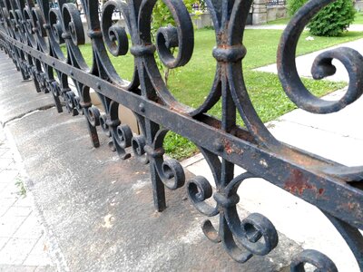 Architecture cast iron ground