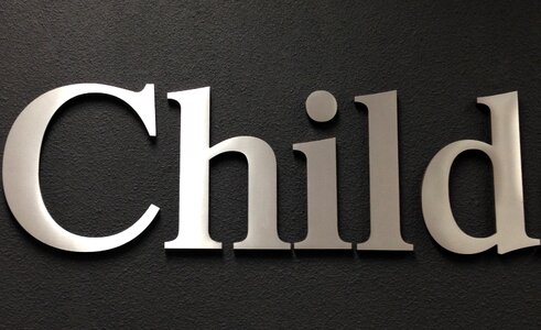 Child design font photo