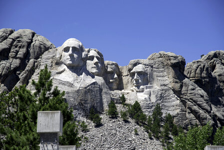 Four faces of Mount Rushmore photo