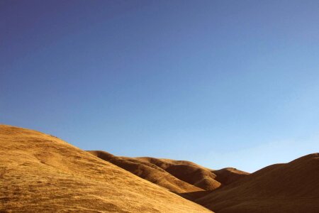 Blue Sky daylight desert photo