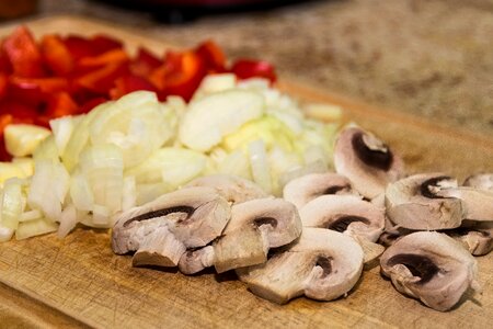 Diced organic vegetable