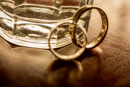Jewelry gold wedding ring photo