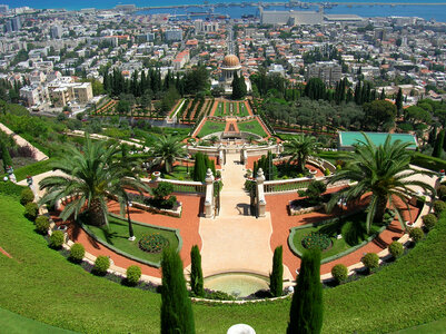 Bahai Gardens in Haifa, Israel photo