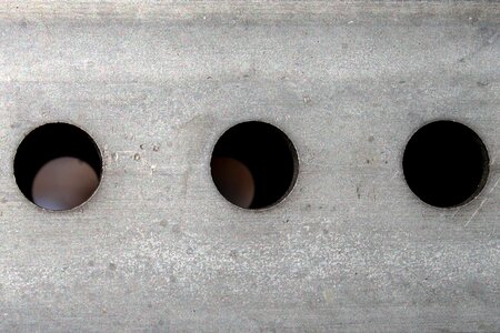 Hole metal pattern photo