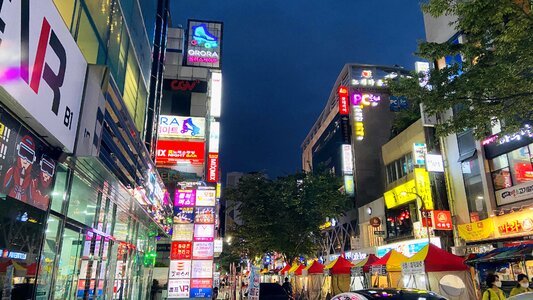 Nampodong shopping area in Busan, South Korea