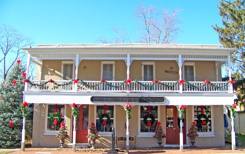 Xmas decorations town