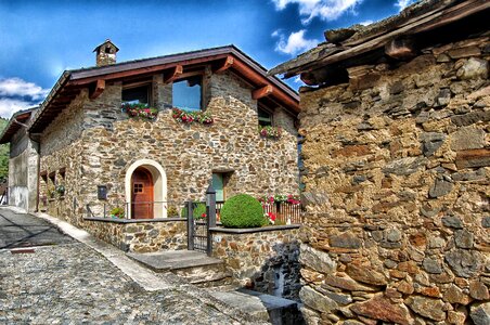 Traditional House Tirano Italy photo