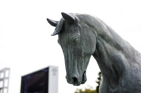 1 Bronze statue of horse