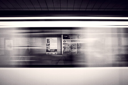 Black&white lights metro photo