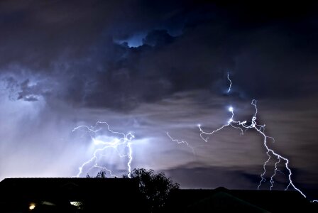 lightning in thunderstorm