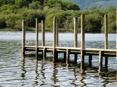 Lake water wooden