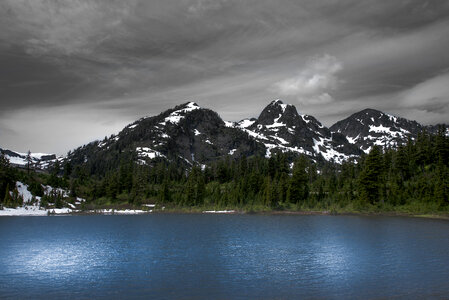 Lake in Mountains photo