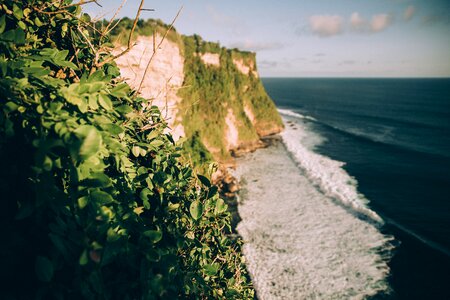 Cliff Ocean Waves photo