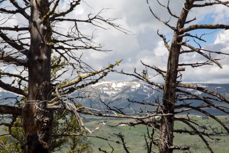 Bunsen peak hiking trail with beautiful landscape views