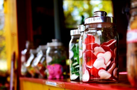 Heart candy-glass sugar photo