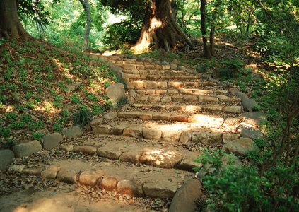 Some stone steps photo